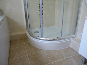 new fitted enclosed showering finishing